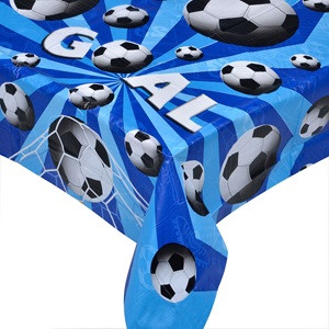 Fata de Masa din Plastic Albastra Fotbal 120x180cm
