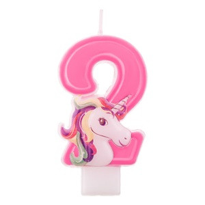 Lumanari Zi de Naştere Roz Unicorn Nr.2