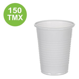 Pahare Albe din Plastic 200ml - 150buc