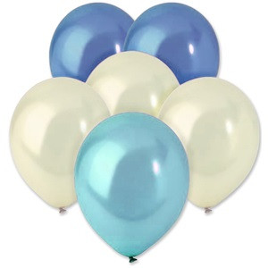 Baloane de Petrecere de Diferite Culori Metalizate 23cm - 12buc