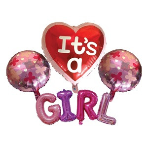 Baloane Foil 4buc IT'S A GIRL