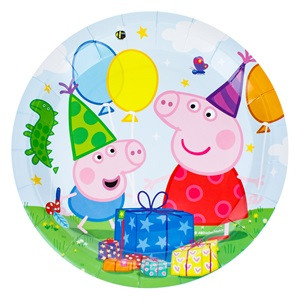 Farfurii din Carton de Petrecere Peppa George 23cm - 6buc