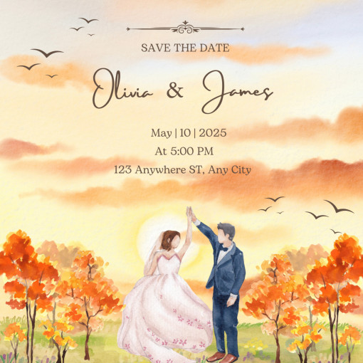 Invitatie Electronica/Digitala pentru Save The Date, model 5