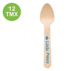 Linguri din Lemn de Petrecere Bleu Little Prince 11cm - 12buc