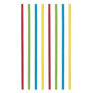 Paie Drepte din Hartie Colorate 5.3x200mm - 100buc