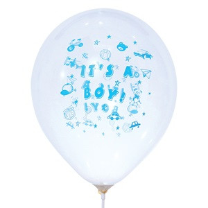 Baloane de Petrecere Transparente Ciel It's a Boy 23cm - 20buc
