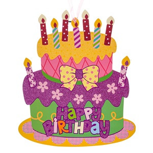 Decoratiune de Petrecere Suspendabila Tort pentru Fete 25x33cm