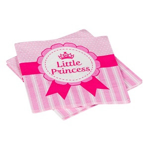Servetele de Masa Little Princess Roz 33x33cm - 12buc
