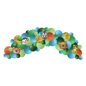 Set Decorativ de Petrecere de Vara Verde Ciel Jungla - 60buc
