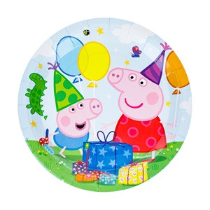 Farfurii din Carton de Petrecere Peppa George 18cm - 6buc