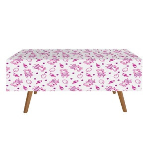 Fata de Masa Party din Plastic Alba Roz Peppa Pig 120x180cm - 1buc