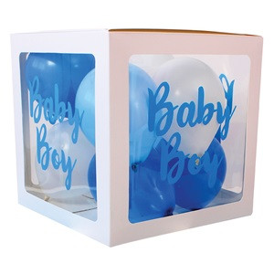 Autocolante pentru Balloon Box Bleu "Baby Boy" 17x16cm - 4buc