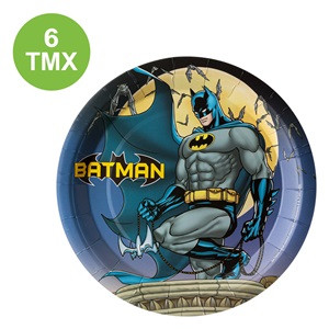 Farfurii Party de Carton Batman 23cm - 6buc