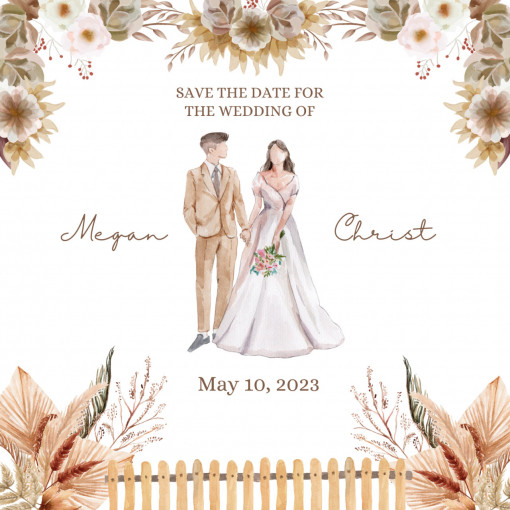Invitatie Electronica/Digitala pentru Save The Date, model 9