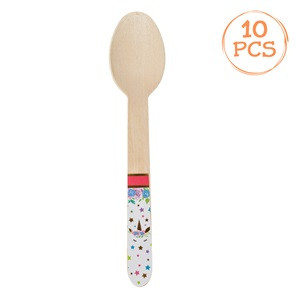 Lingurite de Petrecere din Lemn Unicorn 16cm - 10buc