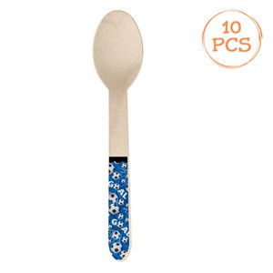 Lingurite din Lemn de Petrecere Fotbal 16cm - 10buc