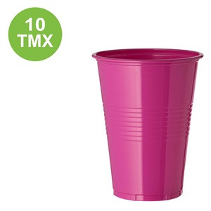 Pahare din Plastic Fucsia 480ml - 10buc
