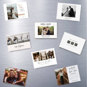 Magneti Save The Date, 7.5 x 10 cm, personalizat cu poza si text, model 2 - Img 2