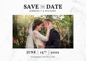 Magneti Save The Date, 7.5 x 10 cm, personalizat cu poza si text, model 3 - Img 1