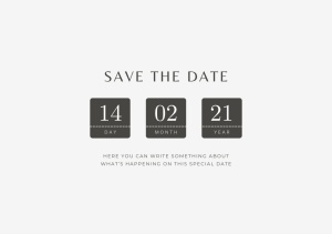 Magneti Save The Date, 7.5 x 10 cm, personalizat cu poza si text, model 2 - Img 1