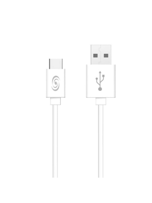 Cablu de date si incarcare USB-A la TypeC, 5A,1m, alb FONEX