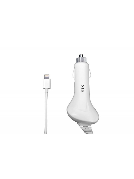 Incarcator auto pentru telefoane cu mufa Apple Lightning MFi STK