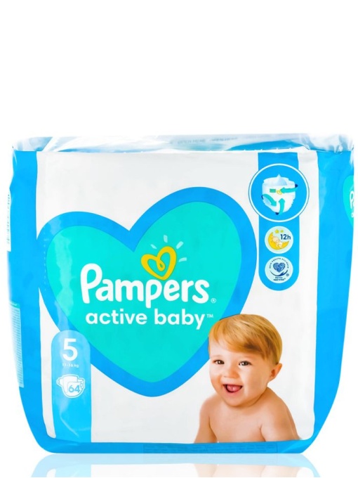 Scutece Pampers Active Baby Nr.5 (11-16kg) x 64 buc