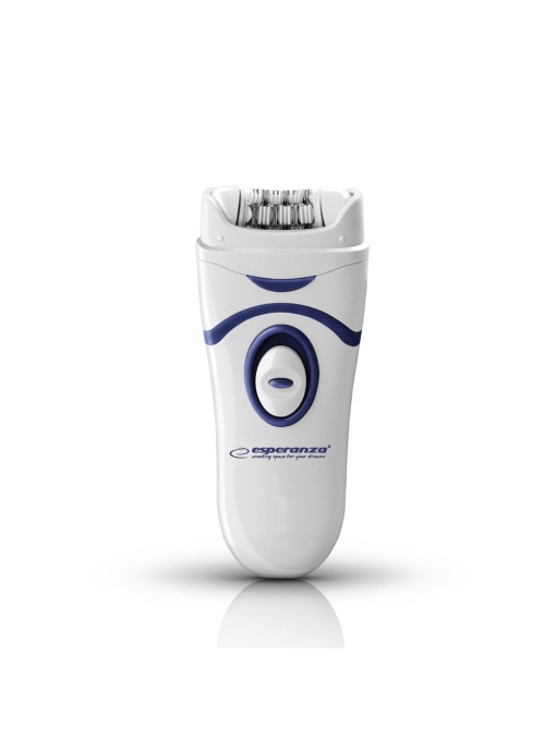 Epilator cu baterii, 2viteze,Alb/Albastru Copacabana ESPERANZA