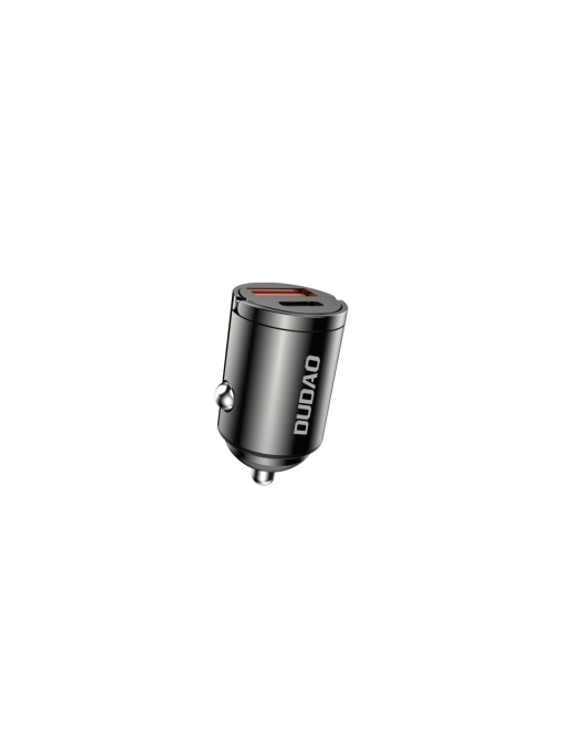 Incarcator auto mini 48W,PD,QC, 1XUSB-A si 1XTypeC DUDAO R3MAX