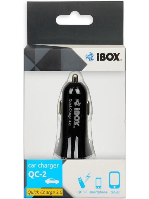 Incarcator auto QuickCharger 3.0 IBOX ICCQC2B