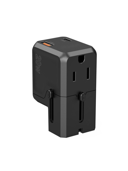 Incarcator de calatorie US/EU/UK/AU,20W, 1xUSB-A si 1xTypeC CHOETECH