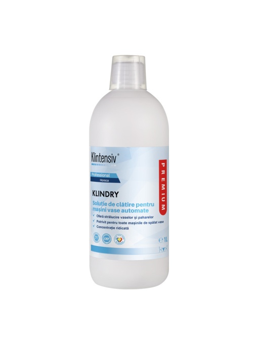 KLINDRY aditiv clatire vase PROFESIONAL pentru masini automate, 1 litru