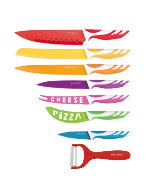 Set cutite multicolore 7 piese Royalty Line,RL-COL7A,Royalty Line