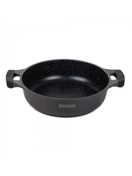 Cratiță marmorată joasă de 32 cm, capacitate 5,5L, cu înveliș antiaderent și capac - Img 4