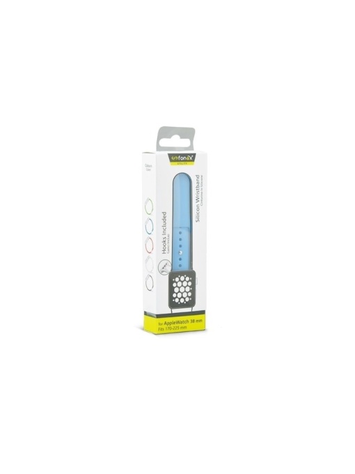 Curea silicon pentru AppleWatch 1/2/3/4/5/6 38mm,albastru deschi FONEX