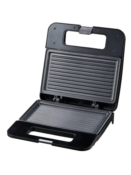 Sandwich maker Elit SMG-21, 750W, Negru/Inox - Img 2