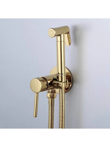 Sistem Duș Igienic pentru Bideu Rea Lungo Loop Gold – Set Complet Încastrat - Img 6