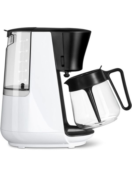 Cafetiera Tchibo LETS BREW, carafa sticla 1.25l, Alb - Img 2