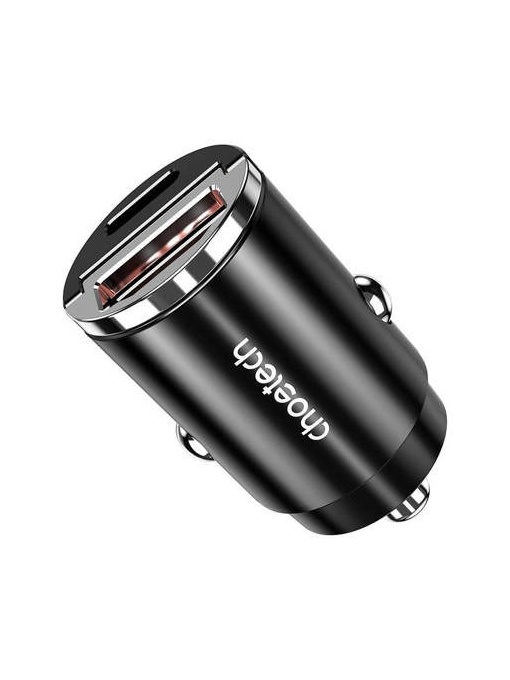 Incarcator auto 1XUSB-A,1XTypeC,30W,PD 3.0 CHOETECH TC0006