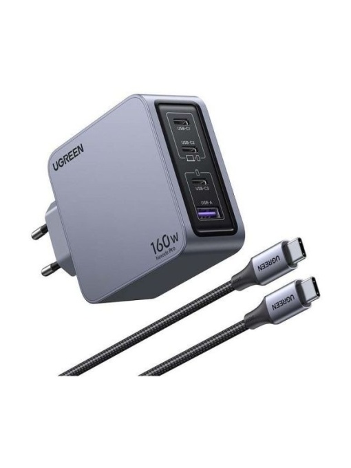 Incarcator retea 160W,Nexode Pro 1xUSB, 3xTpe-C,cablu TypeC UGREEN