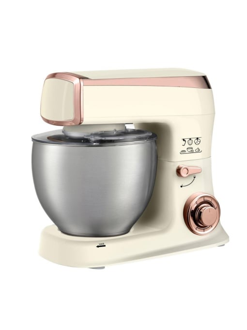 Mixer cu malaxor 2100 W,7,5 L,6+1 trepte viteza,crem RL-PKM2100 CR Royalty Line