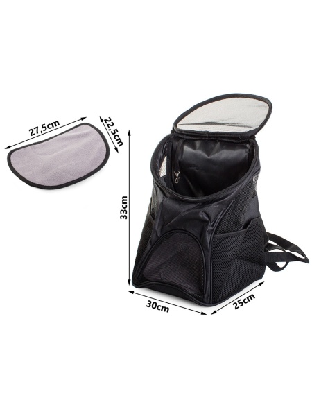 RUCSAC PTR TRANSPORT ANIMALE DE COMPANIE BLACK - Img 2