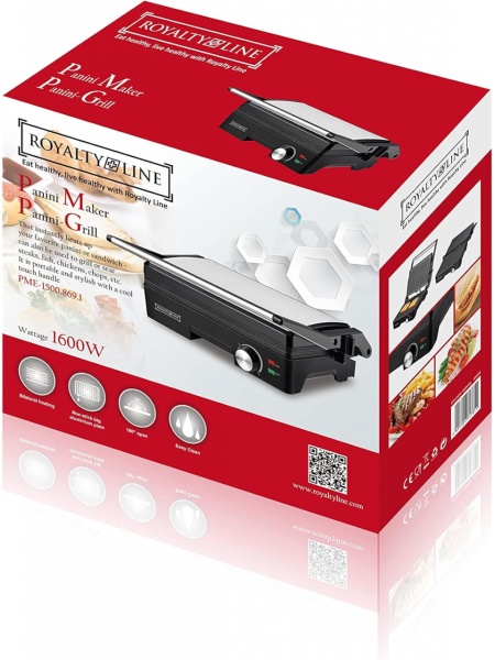 Sandwich Maker si Grill 1600W Royalty Line - Img 2