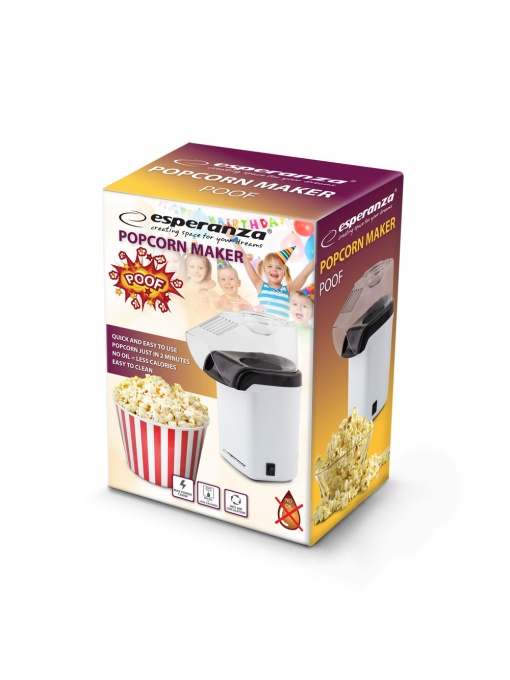 Aparat de popcorn Poof ESPERANZA EKP005W