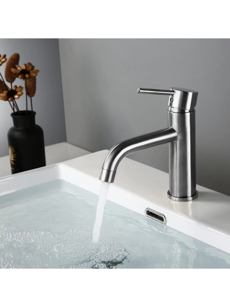 Baterie pentru Lavoar CALANI Nexos Chrome Low – Crom Lucios - Img 4