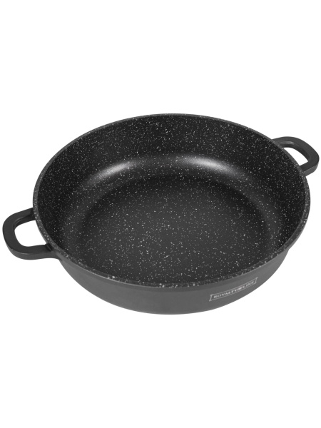 Cratiță Marmorată cu Capac Royalty Line 36cm 7L Aluminiu - Img 3