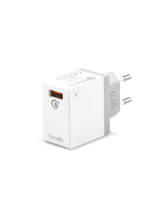 Incarcator retea 1XUSB-A QC 3.0 Qualcomm FONNEX USBTCQ3W