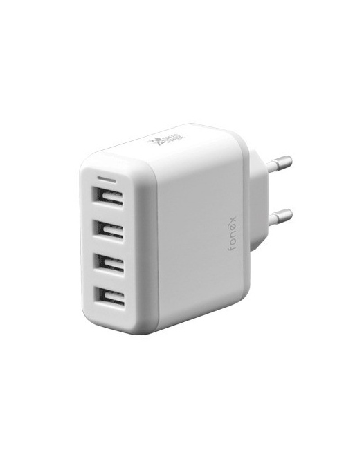 Incarcator retea cu 4 porturi USB putere 24W FONEX USBTC48AWN
