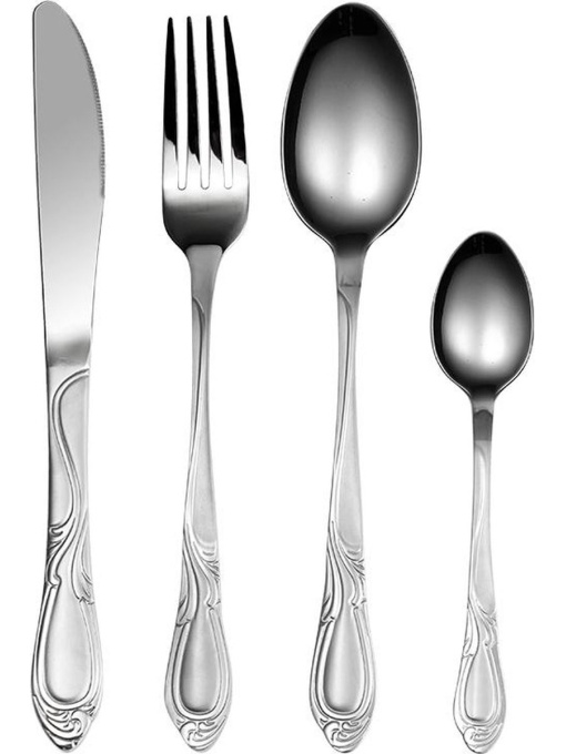 Set de tacâmuri de lux 24 de piese pentru 6 persoane cu cutie cadou - oțel inoxidabil 18/10 Royalty Line® 24S
