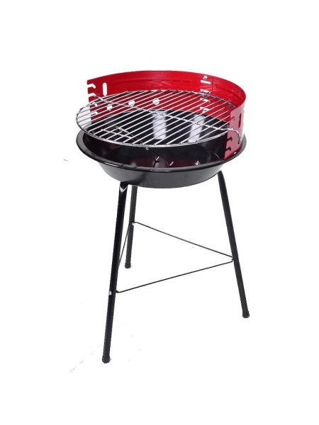 Grătar de grădină, pe cărbuni – demontabil, metalic, ușor de folosit, Ø 36 cm - Img 2